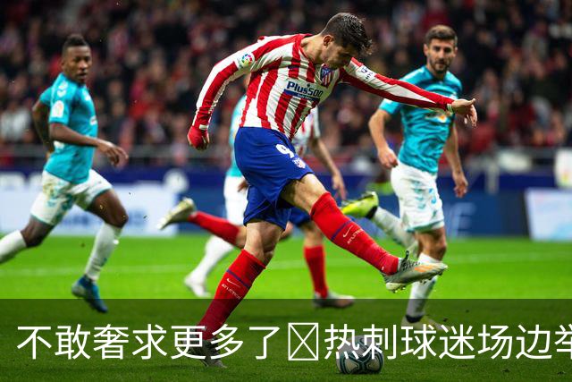 不敢奢求更多了😂热刺球迷场边举牌：请进个球吧！